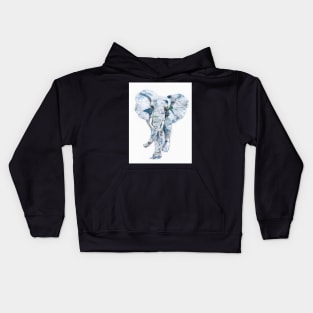 Elephant on the move. Kids Hoodie